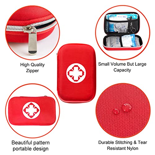 Proberos® 44Pcs First Aid Kit with All Items for Travelling Ooutdoor Car Home with Portable Bag, Includes Emergency Foil Blanket, Band-aid, Gauze, First-aid manual, Flashlight, Scissors, Survival Kits Proberos® 44Pcs First Aid Kit with All Items for Travelling Ooutdoor Car Home with Portable Bag, Includes Emergency Foil Blanket, Band-aid, Gauze, First-aid manual, Flashlight, Scissors, Survival Kits